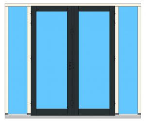 C01-ZL2 dubbeldeuren stolp zijlicht buitendraaiend