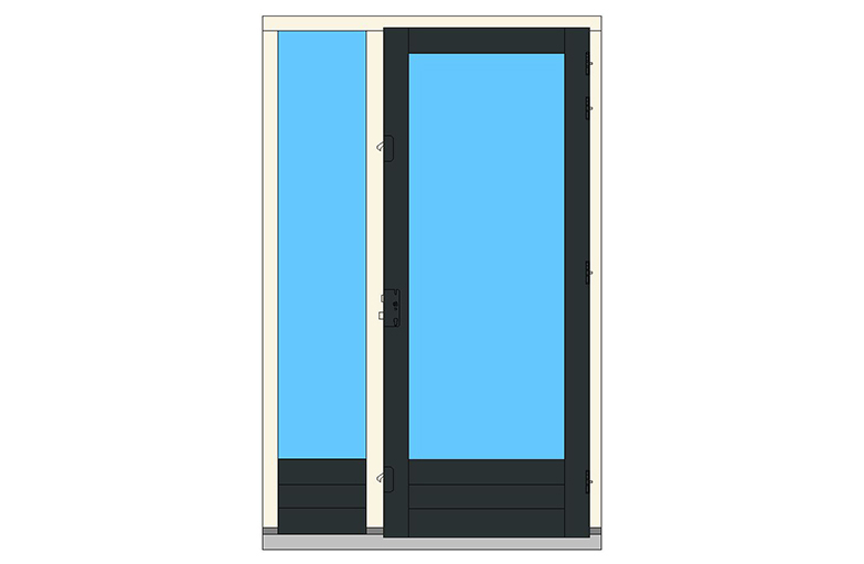 A03-ZL-BW3 deurkozijn zijlicht buitendraaiend