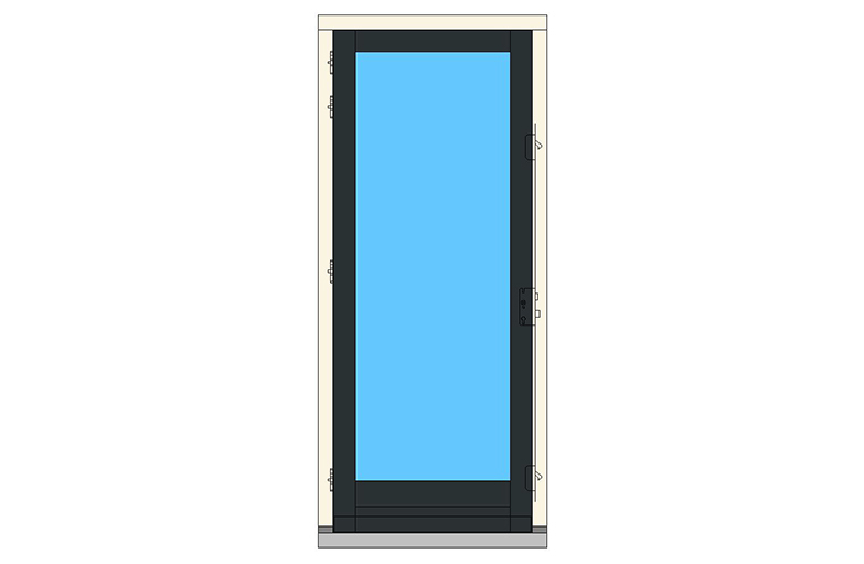 B02 deurkozijn binnendraaiend