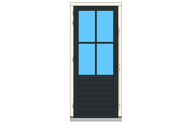 B08-R1 deurkozijn binnendraaiend