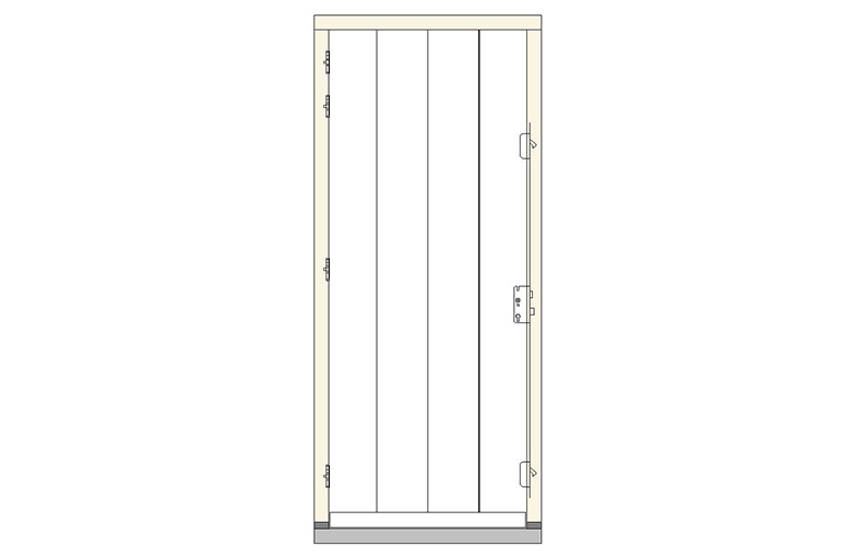 B-V4 deurkozijn binnendraaiend