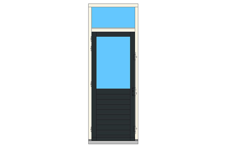 B10-BL deurkozijn bovenlicht binnendraaiend