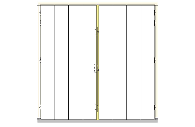 C-V4 dubbeldeuren stolp buitendraaiend