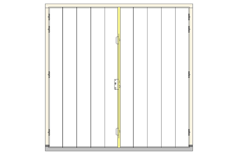 C-V5 dubbeldeuren stolp buitendraaiend