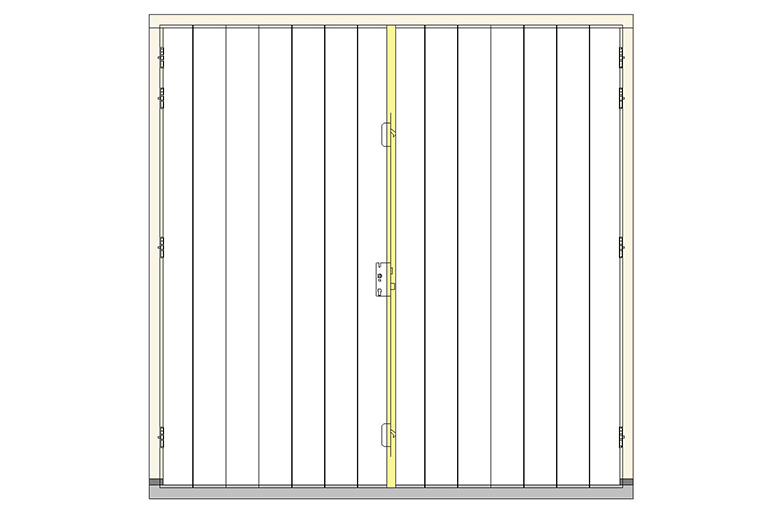 C-V7 dubbeldeuren stolp buitendraaiend