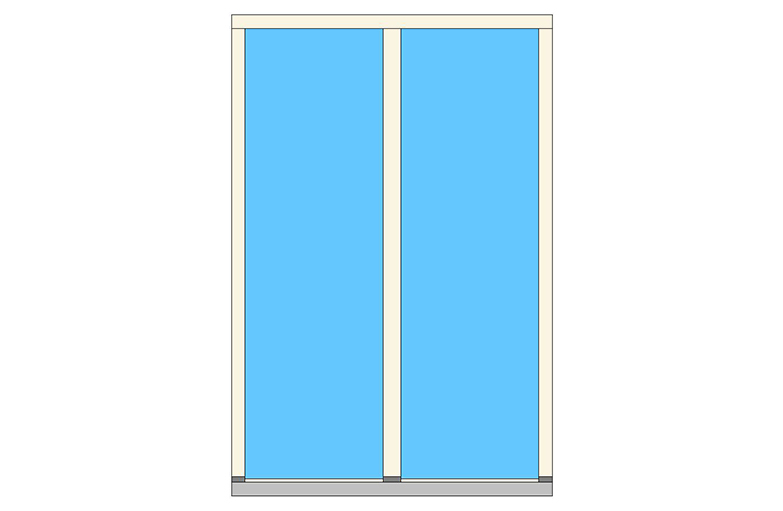 D-LR-TS1 kozijnen vaste beglazing