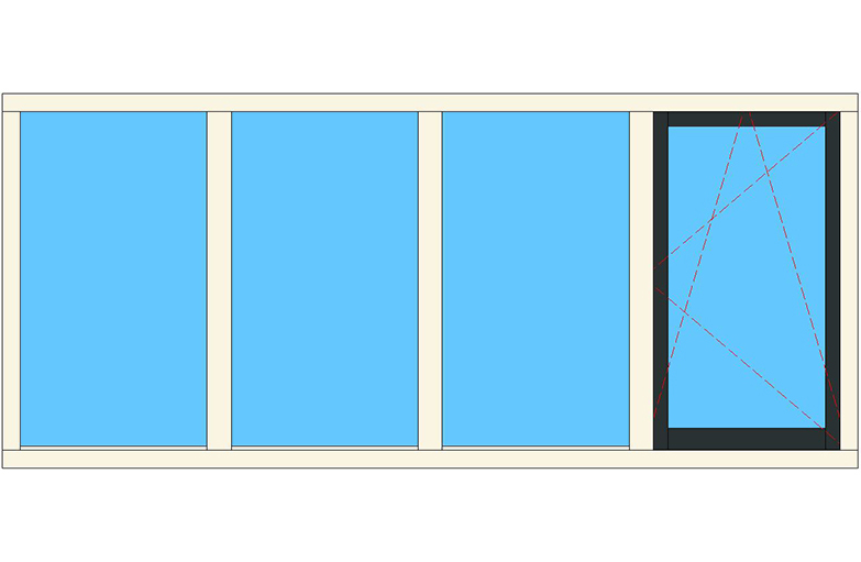 E-TS3-d raamkozijnen draaikiep