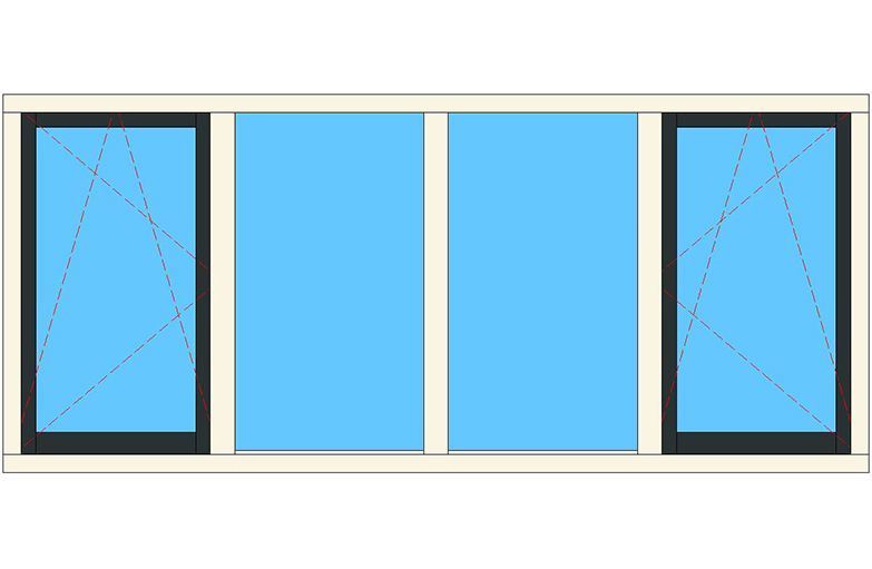 E-TS3-f raamkozijnen draaikiep