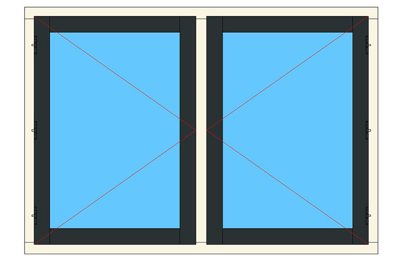 F-TS1 draairaamkozijnen buitendraaiend