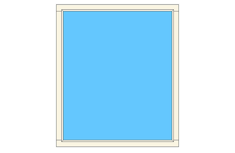 BiK03 binnenkozijnen vaste beglazing