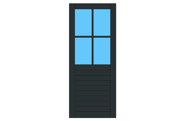 LOS-D10-R1 losse deur